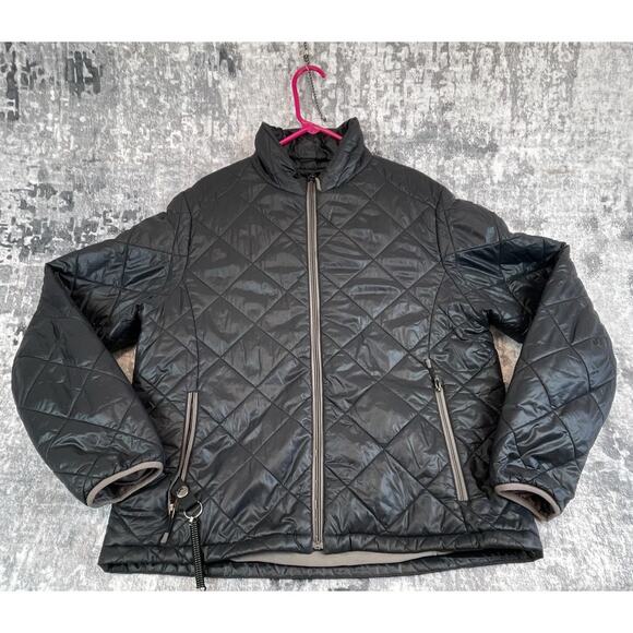 SCOTTeVEST Other - SCOTTeVEST Black Quilted Puffer Jacket Travel Tech Coat L / Multi-Pocket Utility